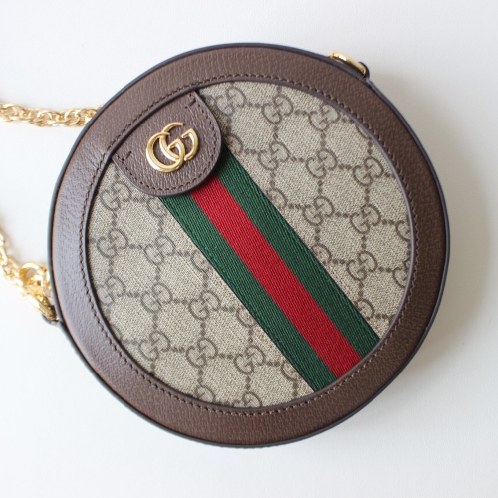🌈  Gucci Ophidia mini GG round shoulder bag - Picture 2 of 9